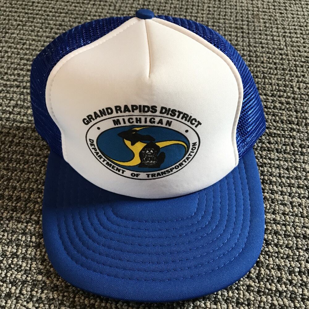 MDOT Grand Rapids District Trucker Hat One Size Blue/White‎